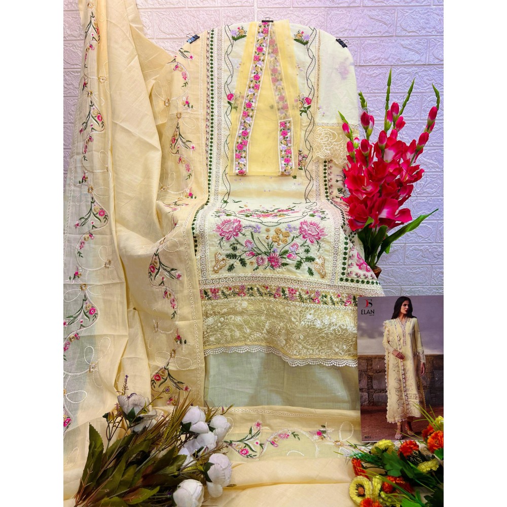 ELAN LAWN 25 DEEPSY 9012 (Cotton Dupatta)