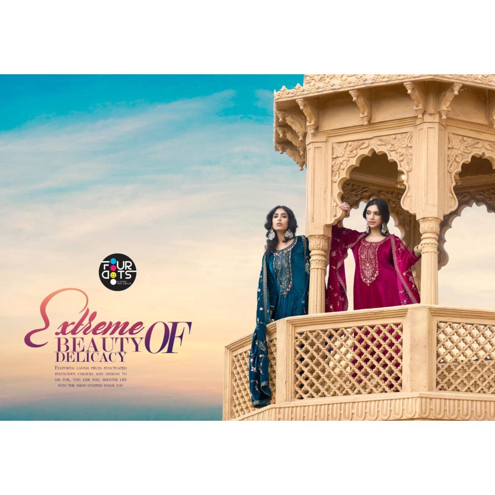 ELEANOR VELVET FOURDOTS (winter Collection)