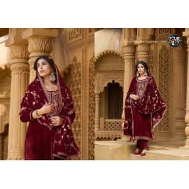 ELEANOR VELVET FOURDOTS (winter Collection)