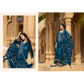 ELEANOR VELVET FOURDOTS (winter Collection)