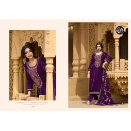 ELEANOR VELVET FOURDOTS (winter Collection)