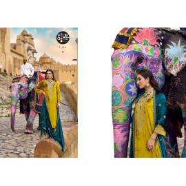 ELEGANCE MAKHMAL VELVET FOURDOTS (winter Collection)