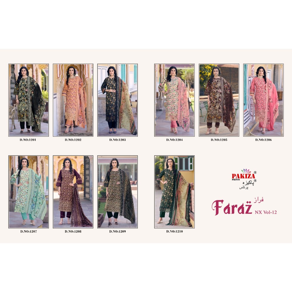 FARAZ NX VOL 12 PAKIZA (cotton Dupatta)