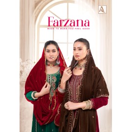 FARZANA VELVET ALOK SUITS (Winter Collection) FARZANA VELVET ALOK SUITS (Winter Collection)
