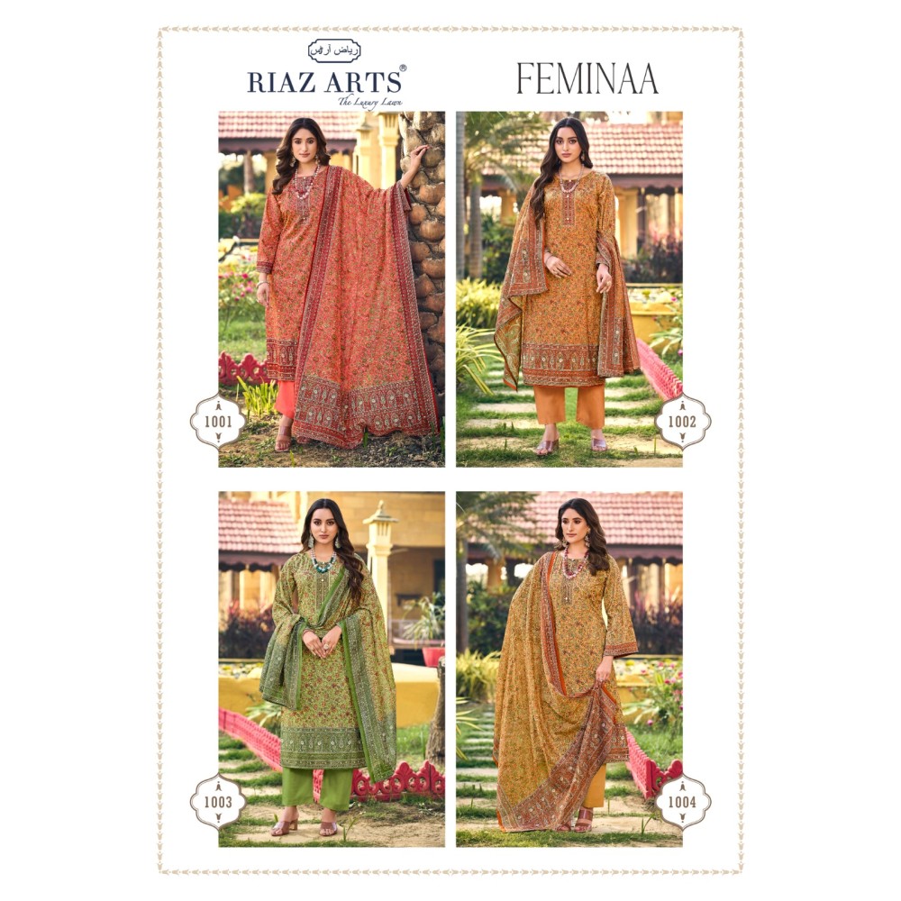 FEMINAA RIAZ ARTS  (Cotton Dupatta)