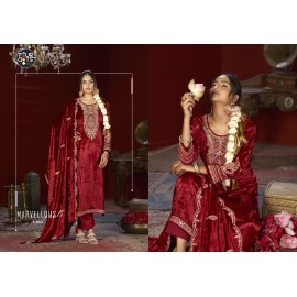FESTIVAL MAKHMAL VELVET FOURDOTS (winter Collection)