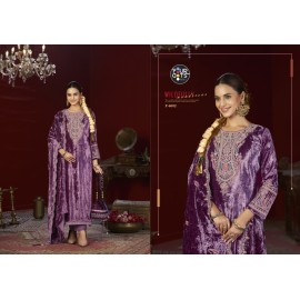 FESTIVAL MAKHMAL VELVET FOURDOTS (winter Collection)