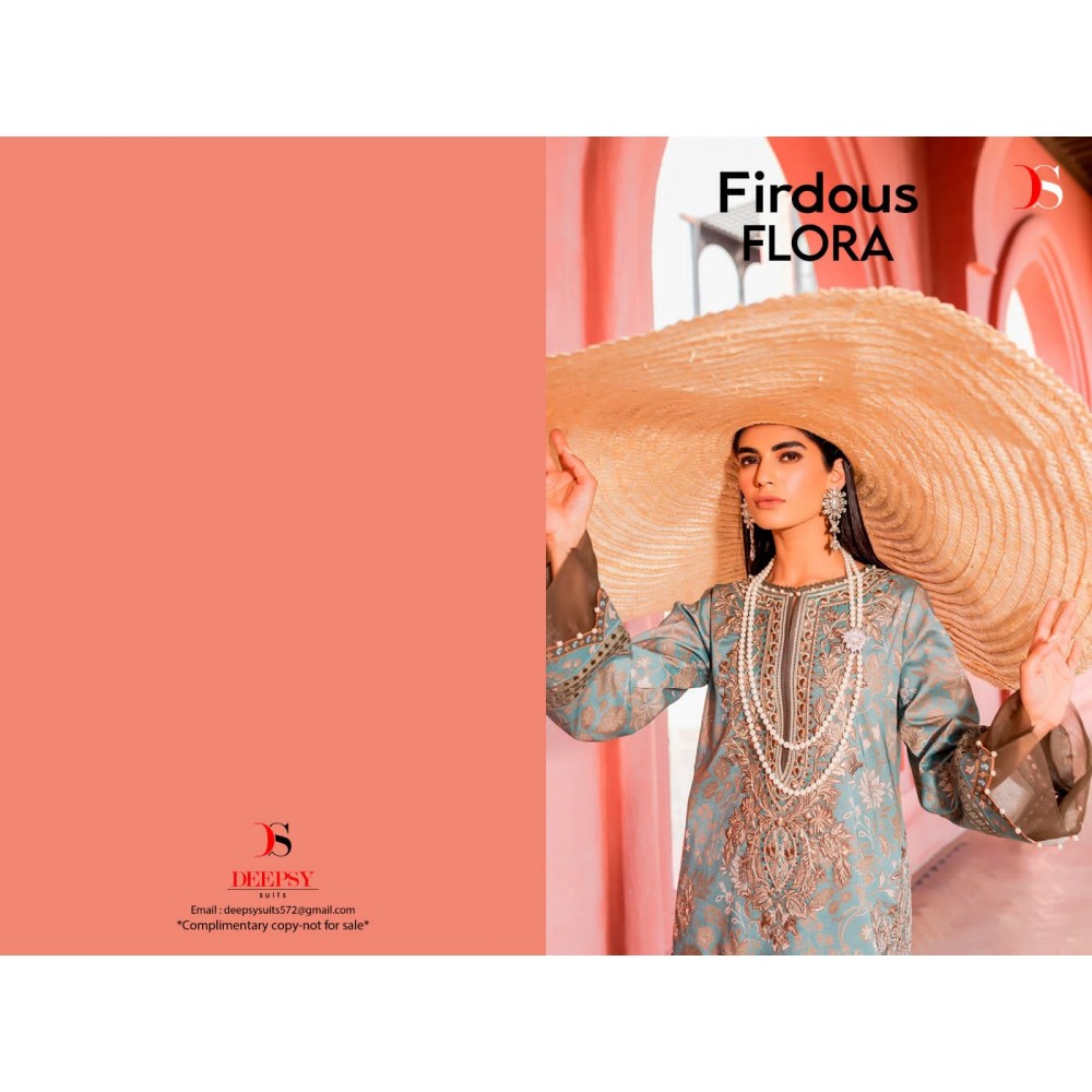 FIRDOUS FLORA BY DEEPSY SUITS (Chiffon Dupatta)