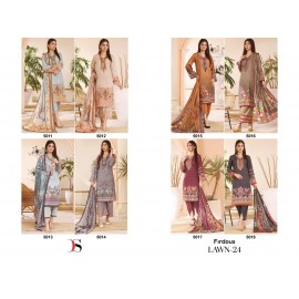 FIRDOUS LAWN 24 BY DEEPSY SUITS (Chiffon Dupatta)