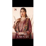 FIRDOUS LAWN 24 BY DEEPSY SUITS (Chiffon Dupatta)