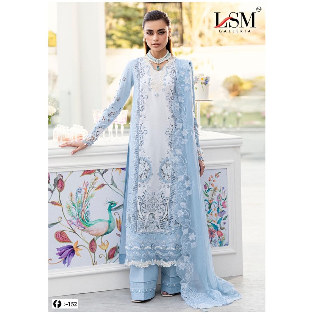 FIRDOUS QUEEN EXCLUSIVE HEAVY LAWN VOL 15 LSM (Cotton Dupatta)