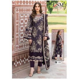 FIRDOUS QUEEN EXCLUSIVE HEAVY LAWN VOL 15 LSM (Cotton Dupatta)