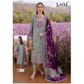 FIRDOUS QUEEN EXCLUSIVE HEAVY LAWN VOL 15 LSM (Cotton Dupatta)