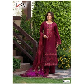 FIRDOUS QUEEN EXCLUSIVE HEAVY LAWN VOL 16 LSM (Cotton Dupatta)