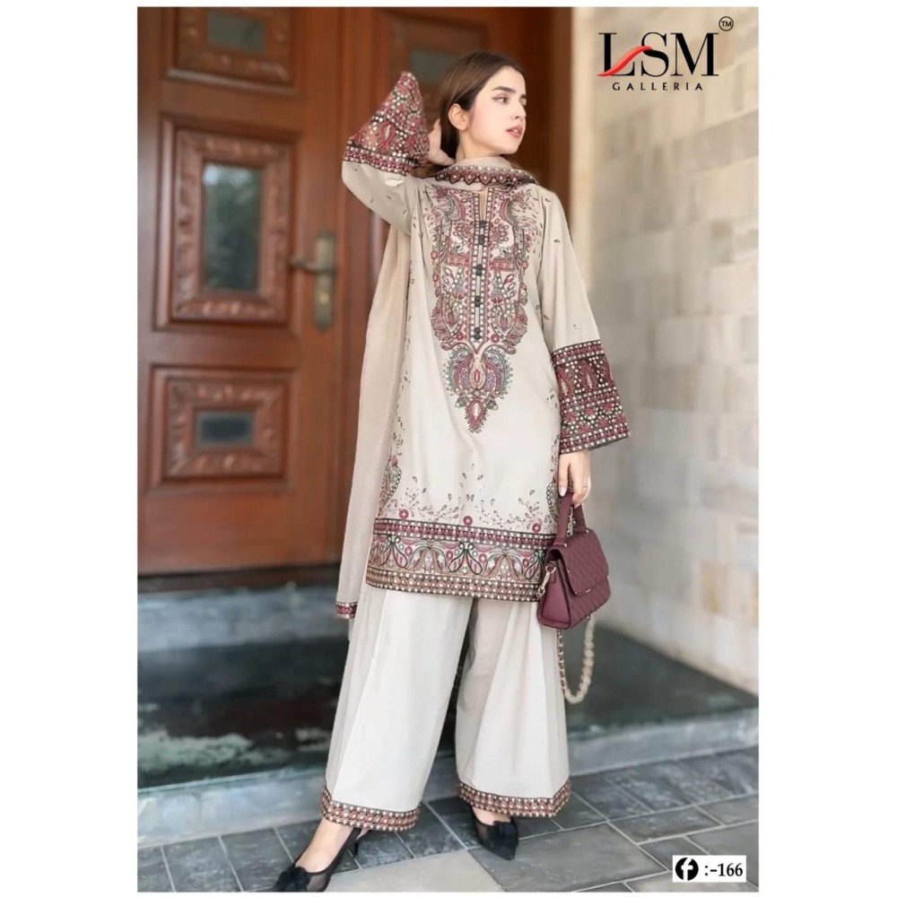 FIRDOUS QUEEN EXCLUSIVE HEAVY LAWN VOL 16 LSM (Cotton Dupatta)