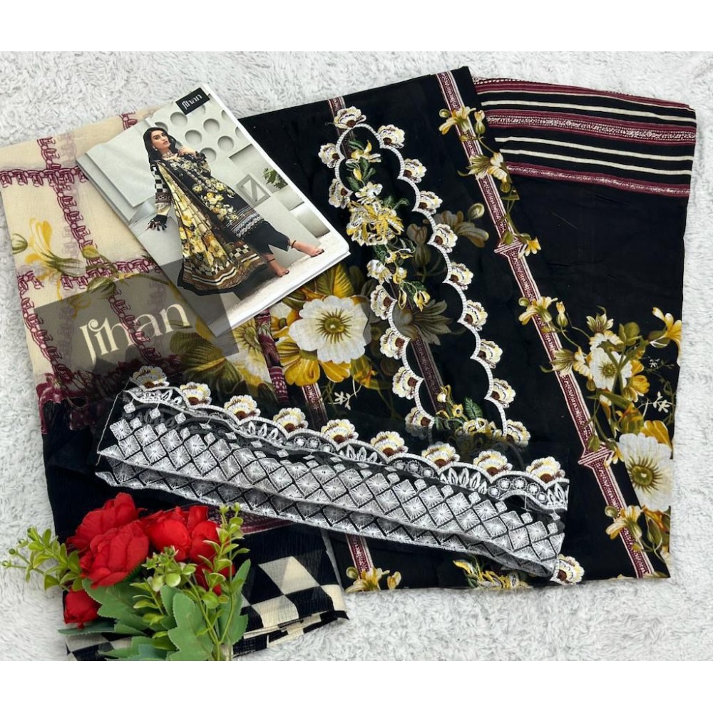 JADE SOLITAIRE 3278 JIHAN (Cotton Dupatta)