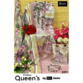 FIRDOUS QUEENS COURT 3201, 3264-66 JIHAN (Cotton Dupatta)