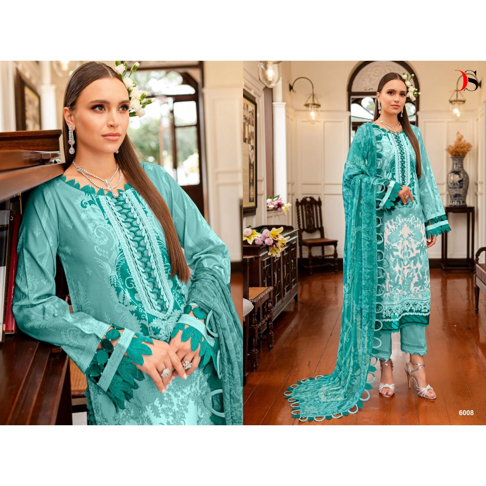 FIRDOUS QUEENS COURT 6 BY DEEPSY (Cotton Dupatta)