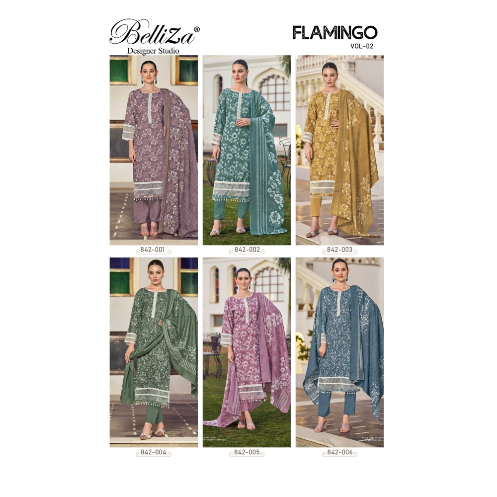 FLAMINGO 2 BELLIZA (Cotton Dupatta)