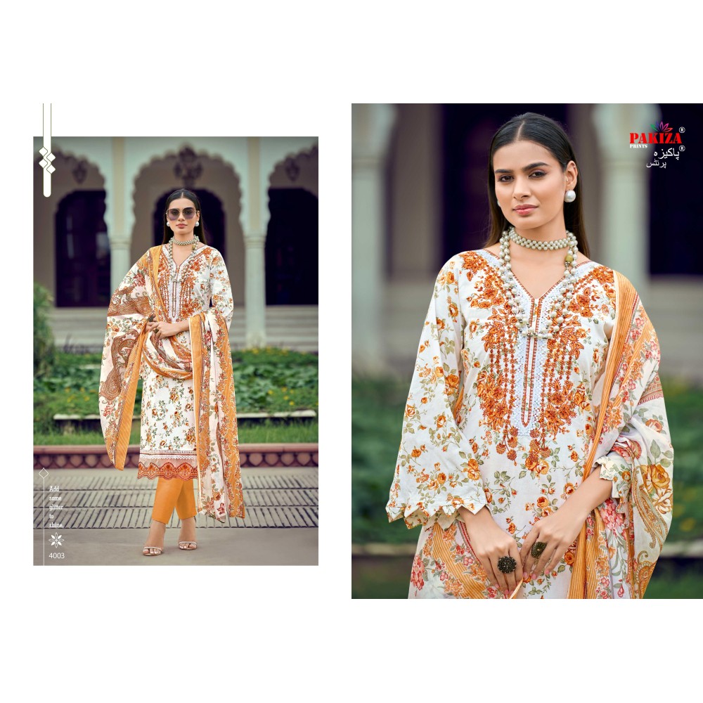 FLORA VOL 4 PAKIZA (Cotton Dupatta)