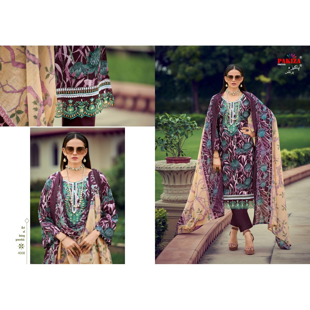 FLORA VOL 4 PAKIZA (Cotton Dupatta)