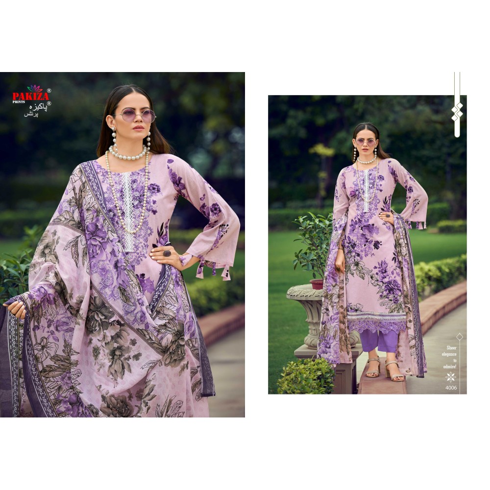 FLORA VOL 4 PAKIZA (Cotton Dupatta)