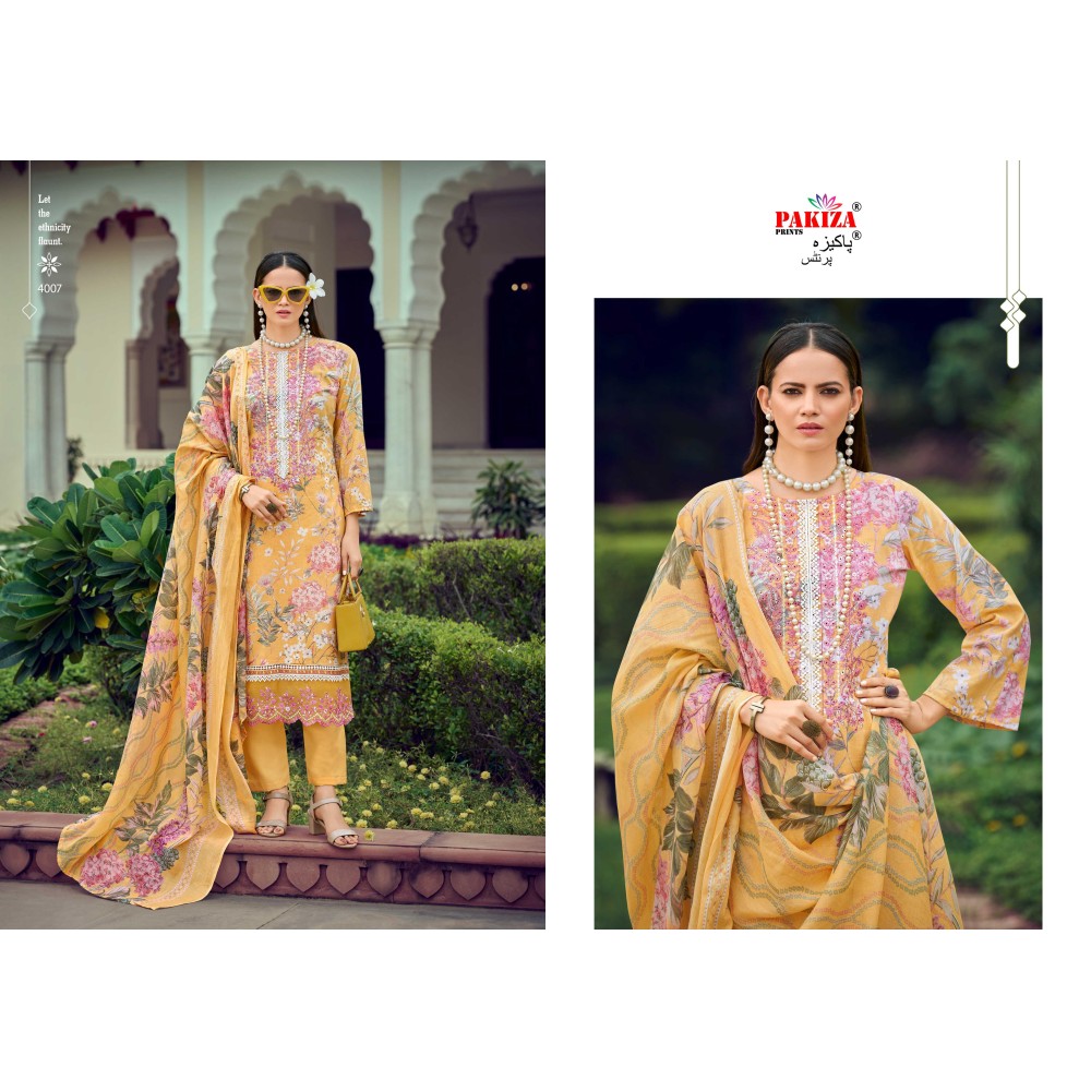 FLORA VOL 4 PAKIZA (Cotton Dupatta)