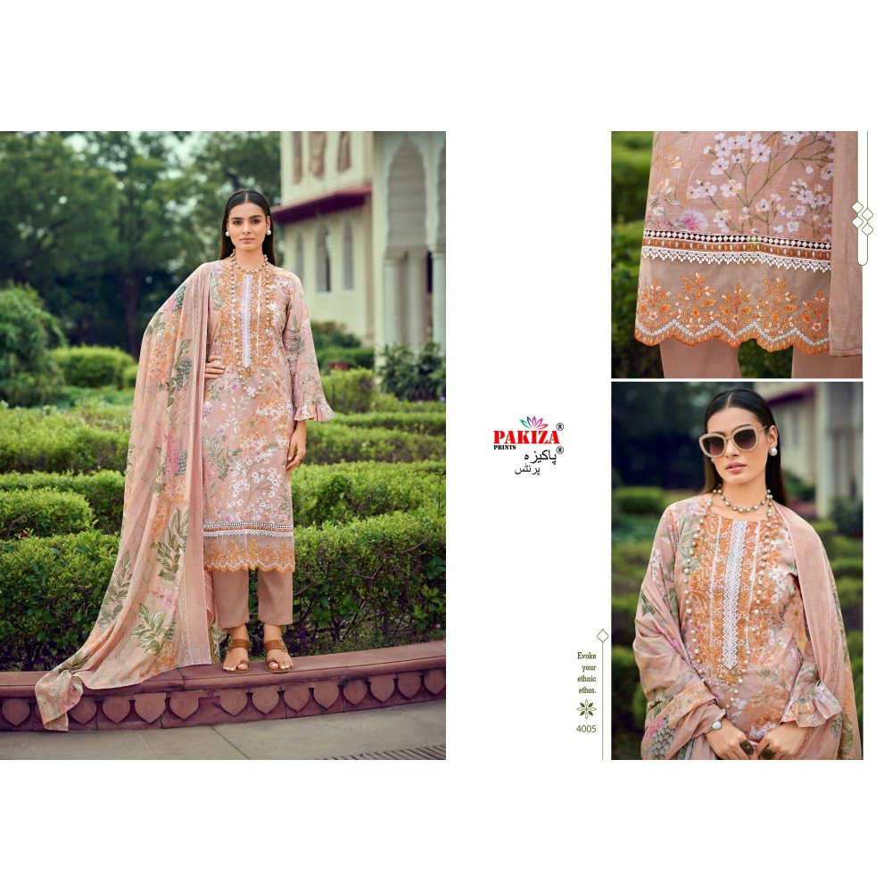 FLORA VOL 4 PAKIZA (Cotton Dupatta)