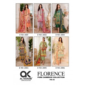 FLORENCE R VOL 2  AL KARAM  (Cotton Dupatta)