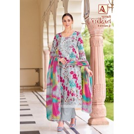 FULKARI 2 ALOK SUITS (Cotton Dupatta)