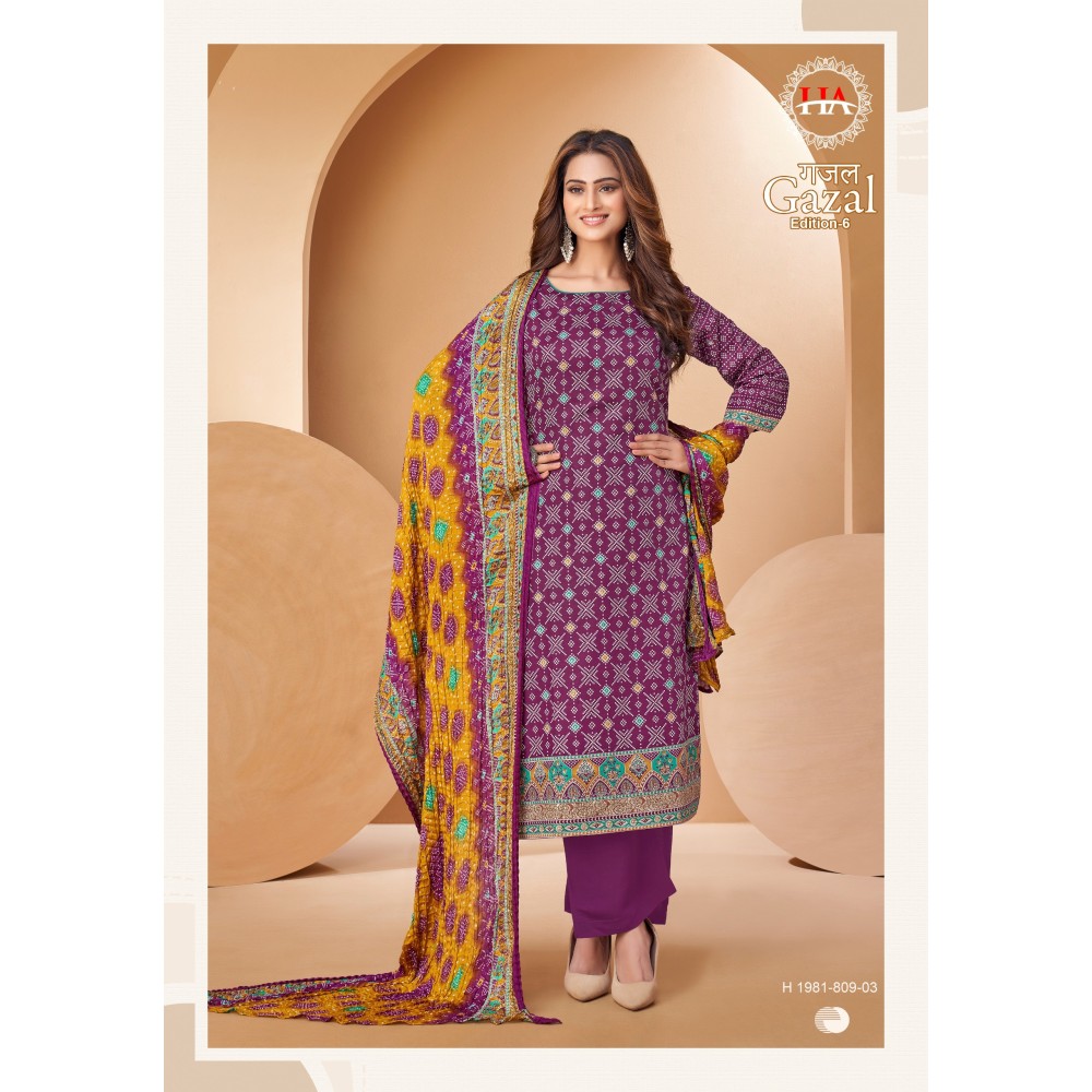 GAZAL 6 ALOK SUITS 