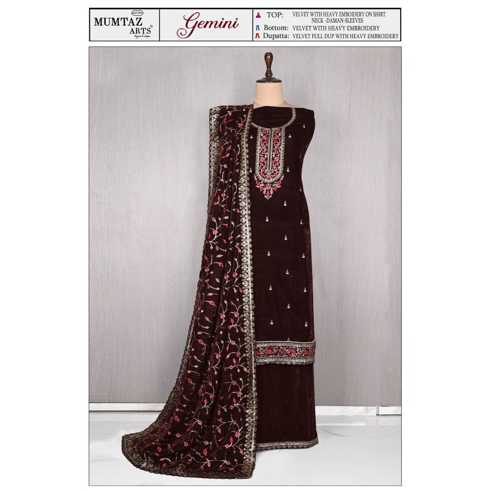 GEMINI VELVET MUMTAZ ARTS (winter Collection)