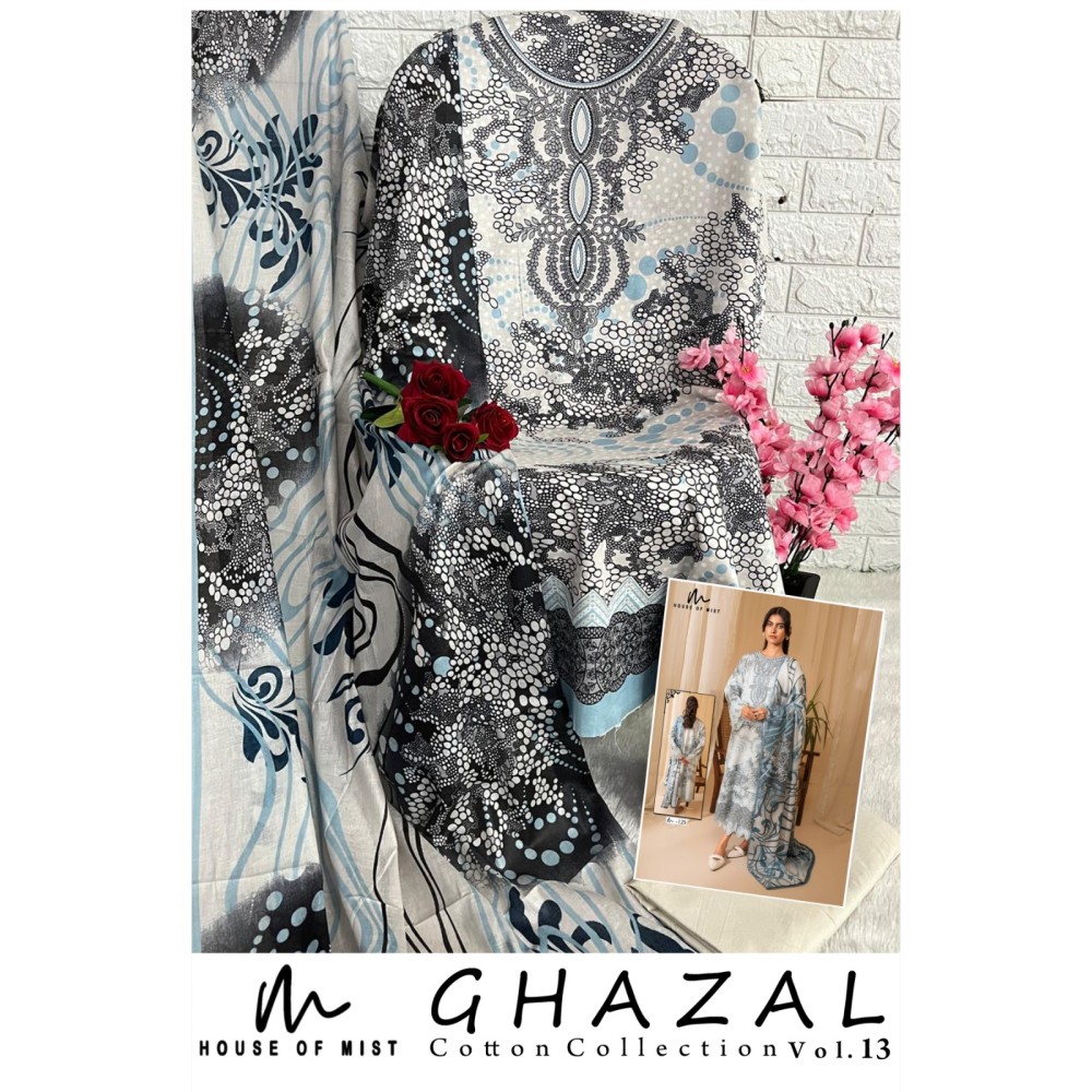 GHAZAL COTTON COLLECTION 13 HOUSE OF MIST