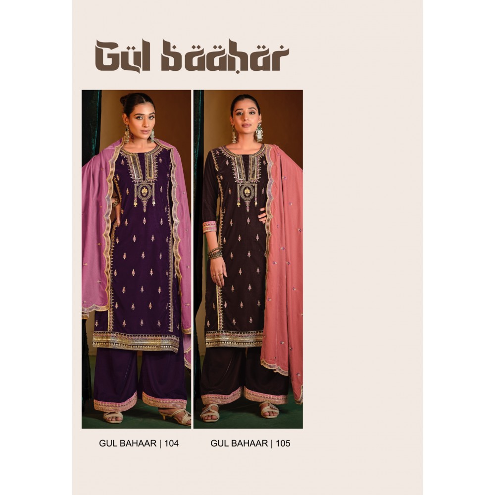 GUL BAHAAR VELVET MUMTAZ  (Winter Collection)