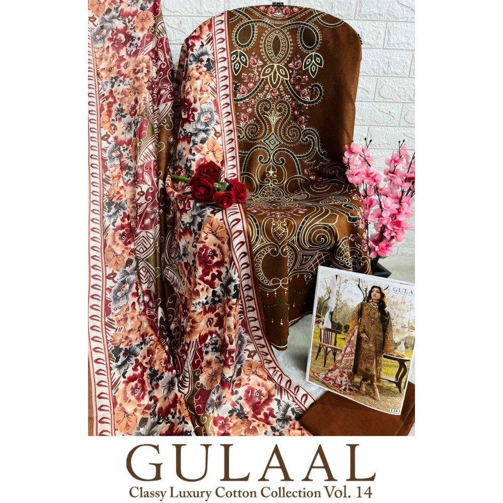 GULAAL CLASSY LUXURY COTTON COLLECTION VOL 14 (Cotton Dupatta)