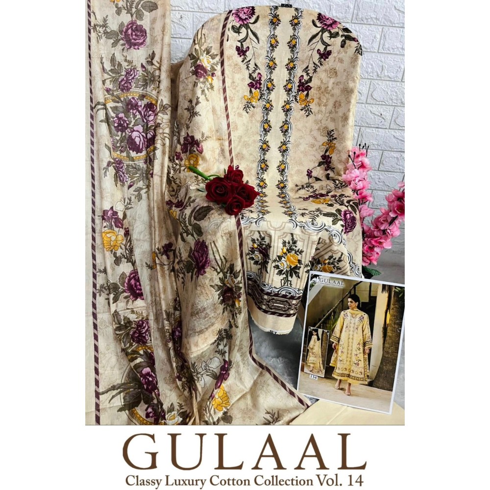 GULAAL CLASSY LUXURY COTTON COLLECTION VOL 14 (Cotton Dupatta)