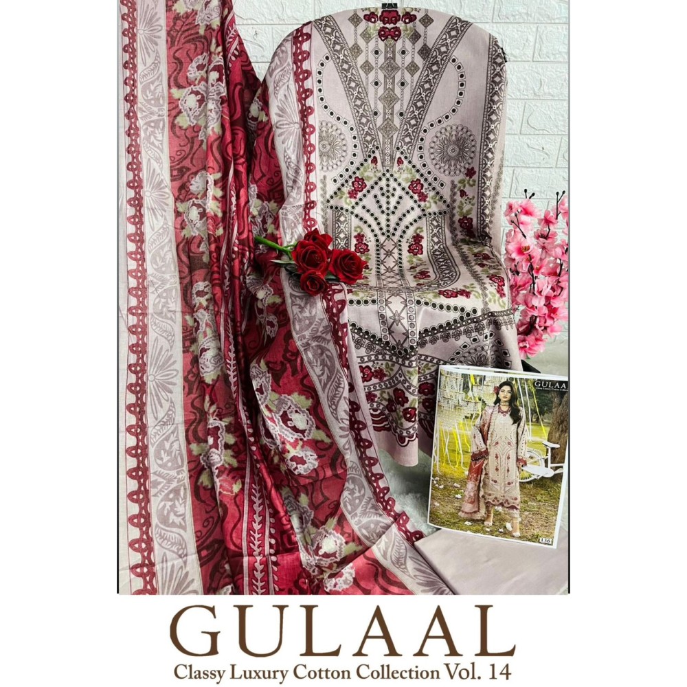 GULAAL CLASSY LUXURY COTTON COLLECTION VOL 14 (Cotton Dupatta)