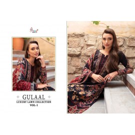 GULAAL LUXURY LAWN COLLECTION VOL 1 SHREE FABS (Chiffon Dupatta)