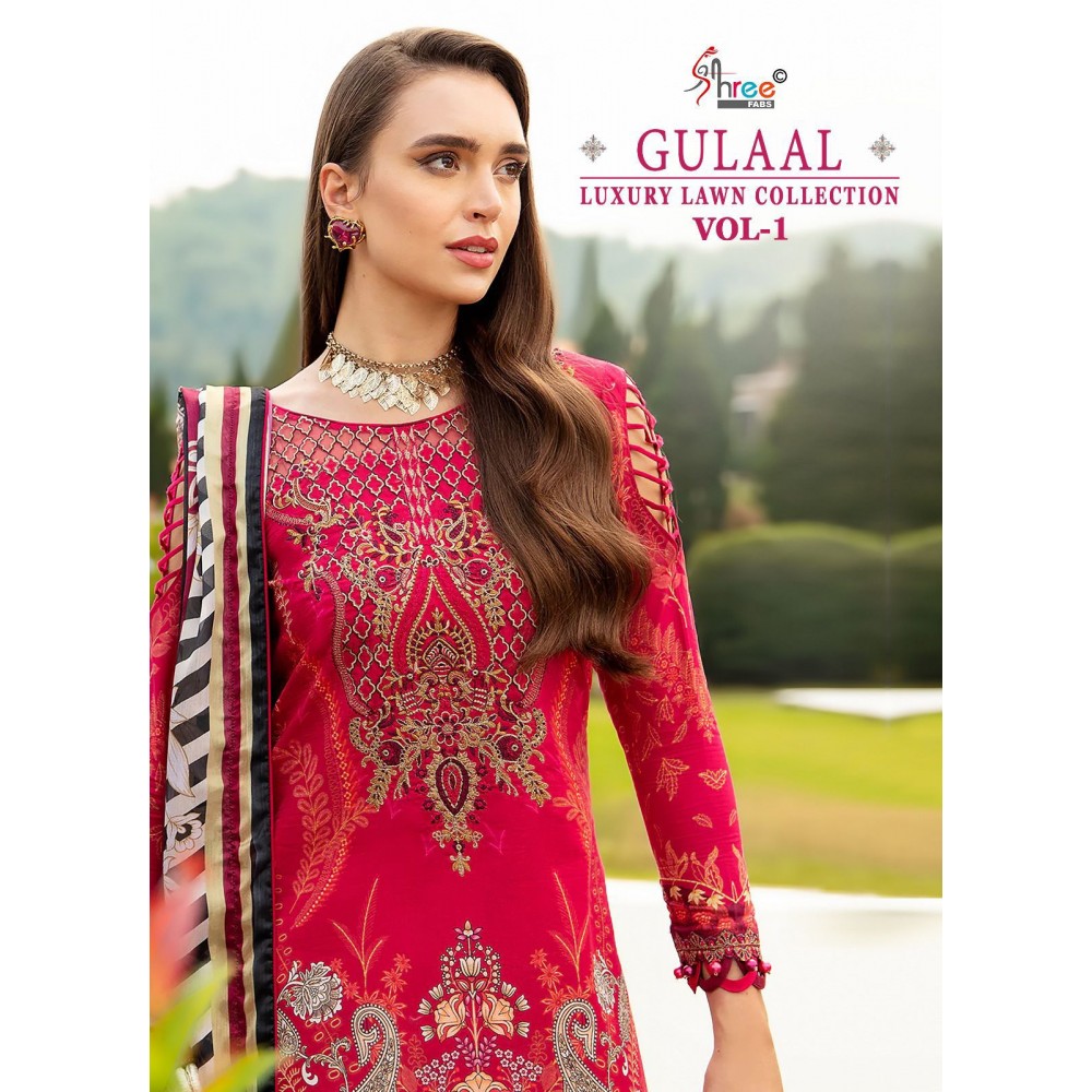 GULAAL LUXURY LAWN COLLECTION VOL 1 SHREE (Cotton Dupatta)