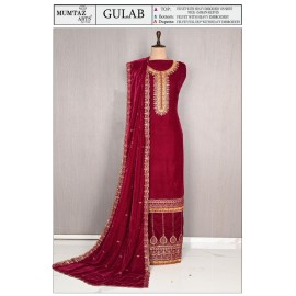 GULAB VELVET MUMTAZ ARTS (winter Collection)