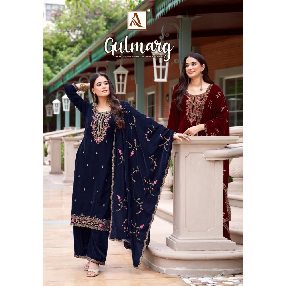 GULMARG VELVET ALOK SUITS (Winter Collection)