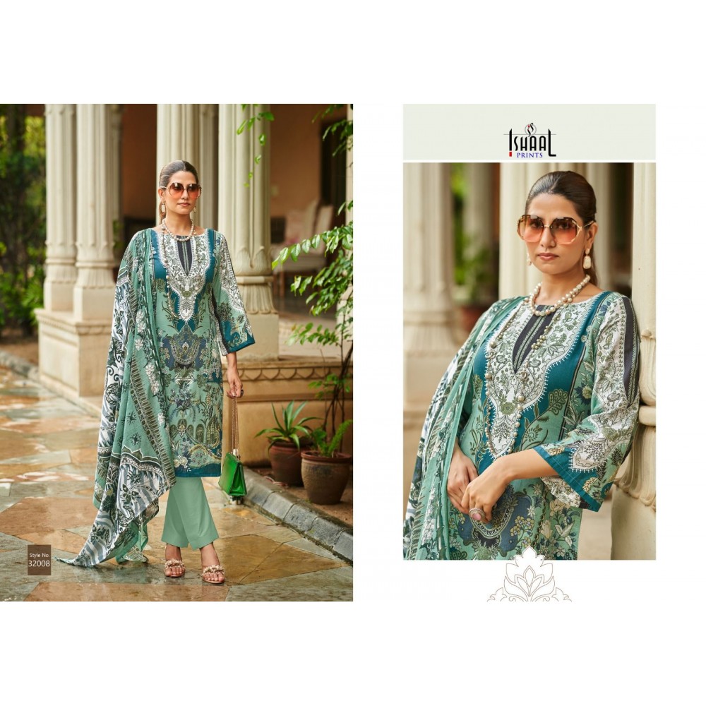 GULMOHAR VOL 32 ISHAAL  (Cotton Dupatta)