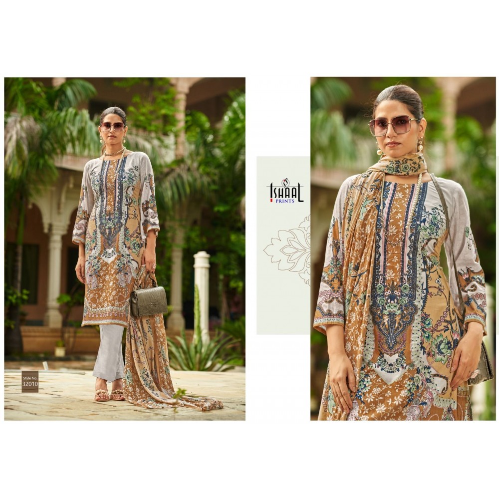 GULMOHAR VOL 32 ISHAAL  (Cotton Dupatta)