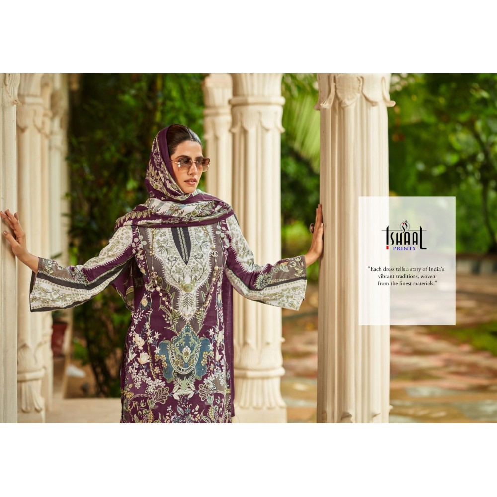 GULMOHAR VOL 32 ISHAAL  (Cotton Dupatta)