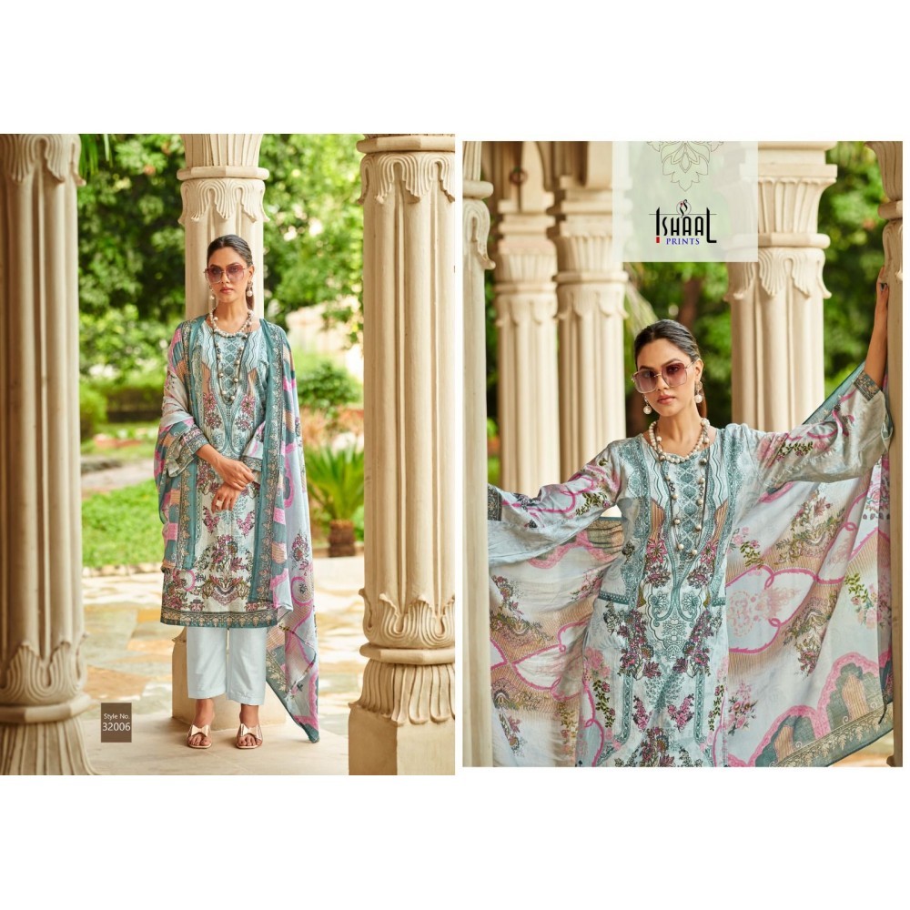 GULMOHAR VOL 32 ISHAAL  (Cotton Dupatta)