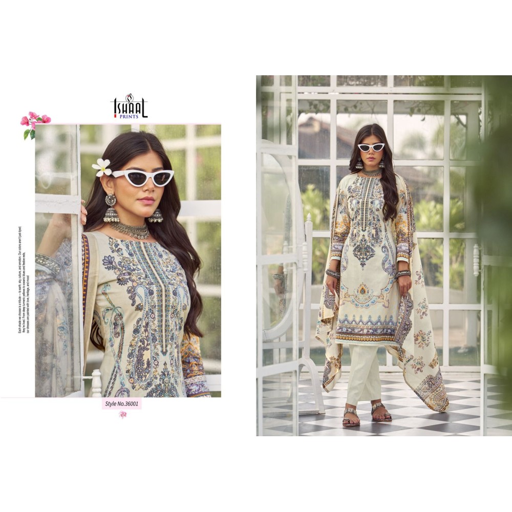 GULMOHAR VOL 36 ISHAAL (Cotton Dupatta)