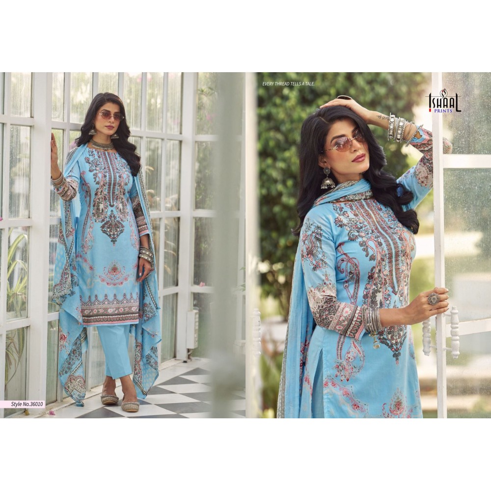 GULMOHAR VOL 36 ISHAAL (Cotton Dupatta)