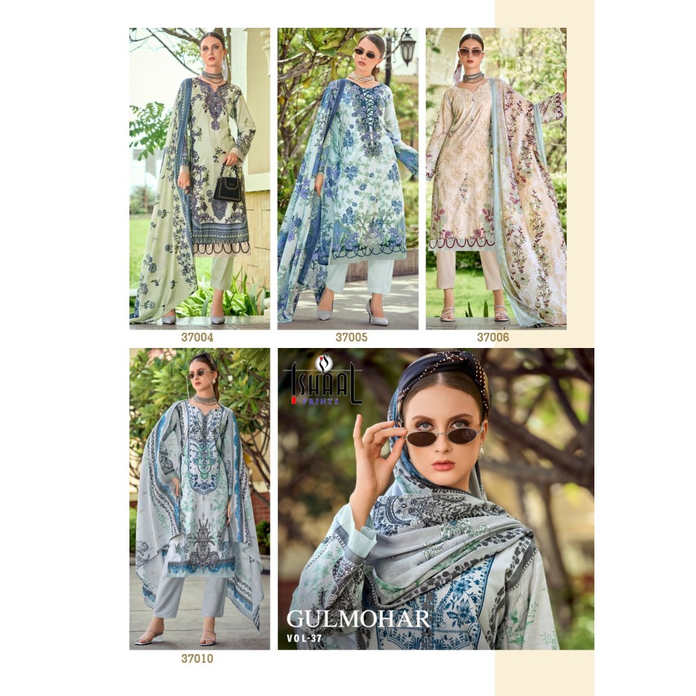 GULMOHAR VOL 37 ISHAAL (Cotton Dupatta)