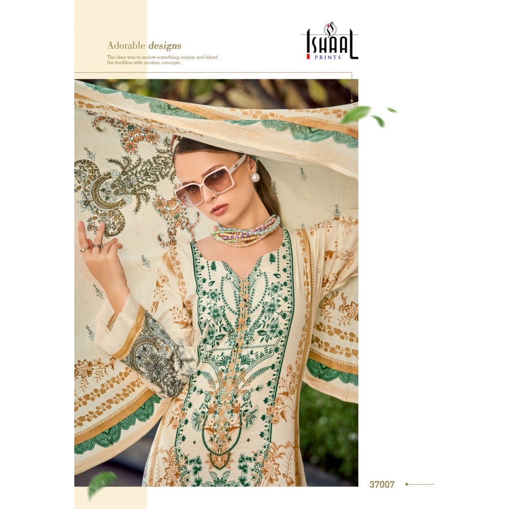 GULMOHAR VOL 37 ISHAAL (Cotton Dupatta)