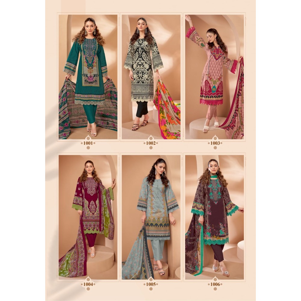 GULNAAZ VOL 1 MAYUR (Cotton Dupatta)